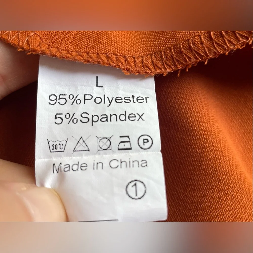 Unbranded Women Brown Orange Tank Top Size Large - Picture 6 of 6